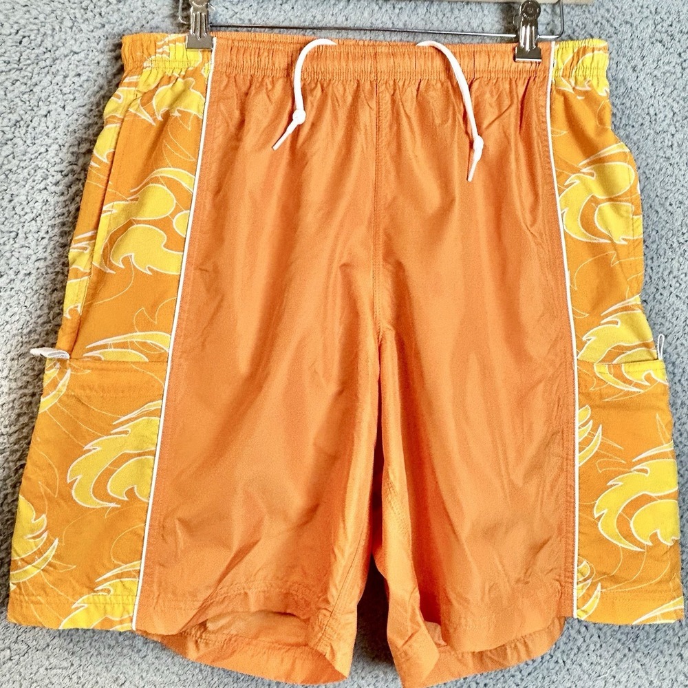 2001 Summer Team NIKE Sample Cargo Y2K Swim Shorts Men's Essentials Size Medium